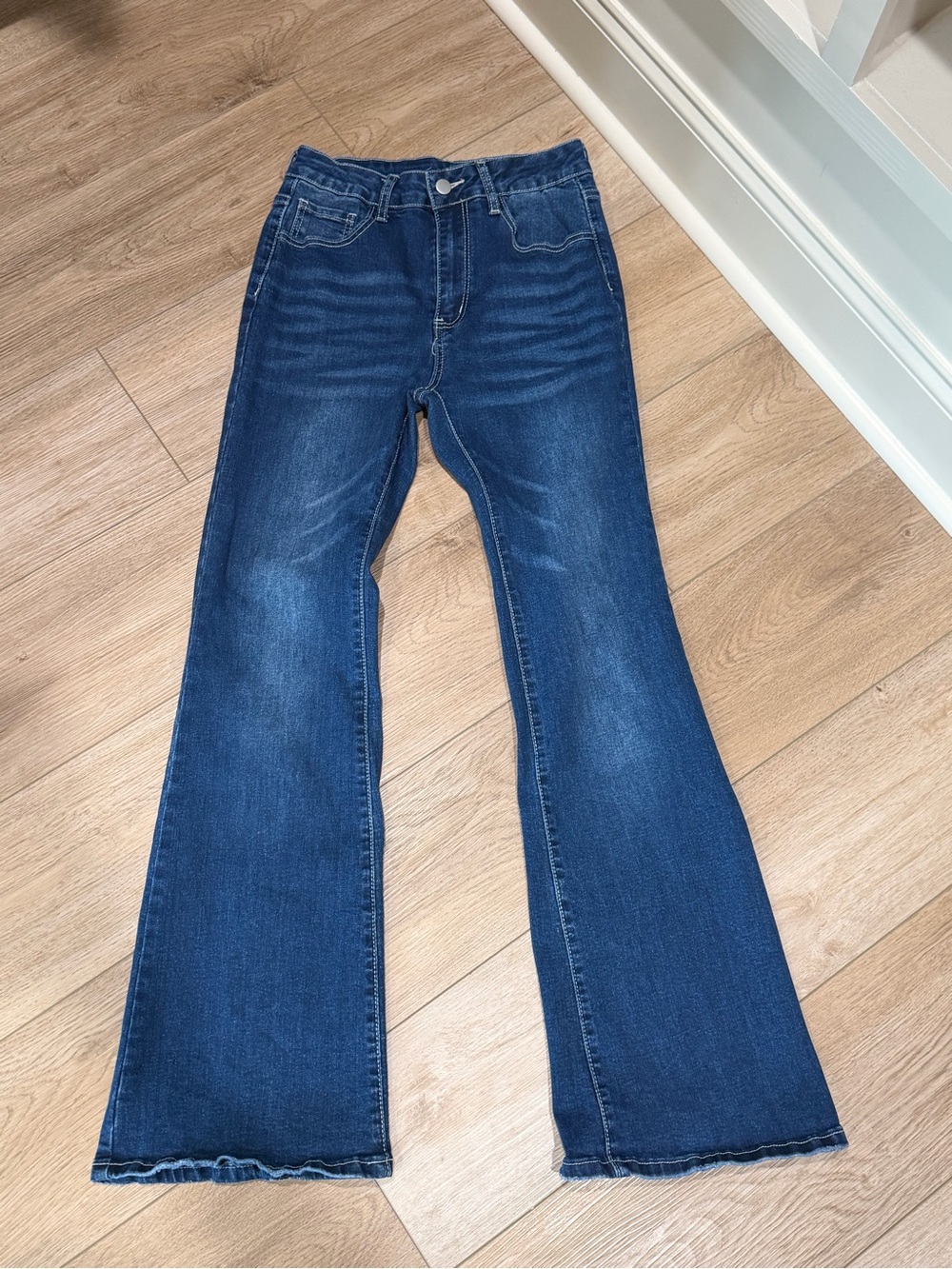 Classic Dark Blue Flared Women’s Jeans